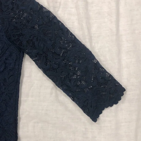 HELLO MIZ Women's Maternity Floral Lace Knee Length Bodycon Dress/ Size: Small - Picture 7 of 10